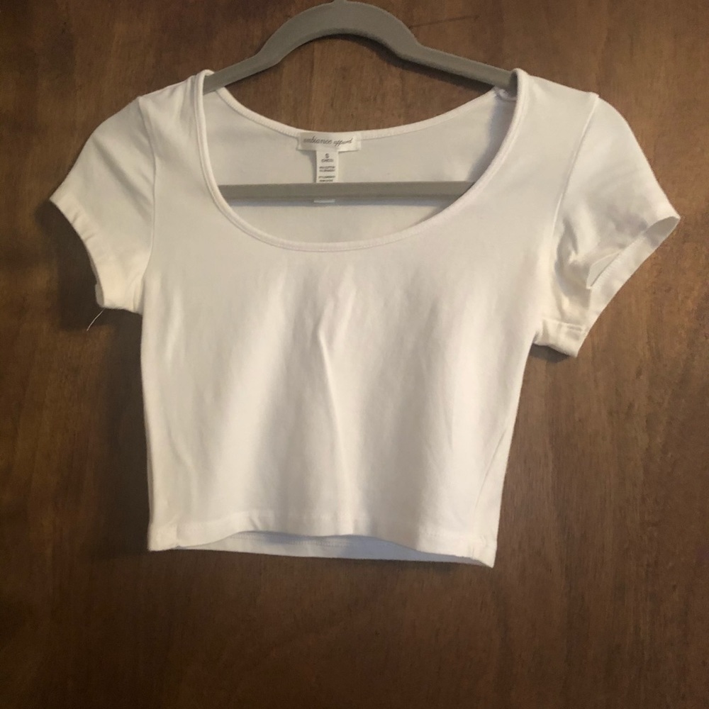 White crop top